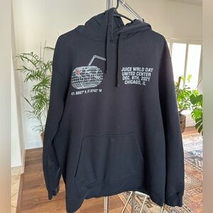 Juice WRLD Day Hoodie Men's XLarge Sweatshirt Black Rap Hip Hop